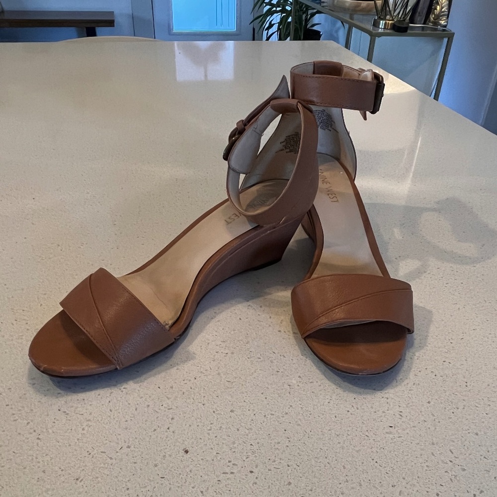 Nine West Brown Wedges
